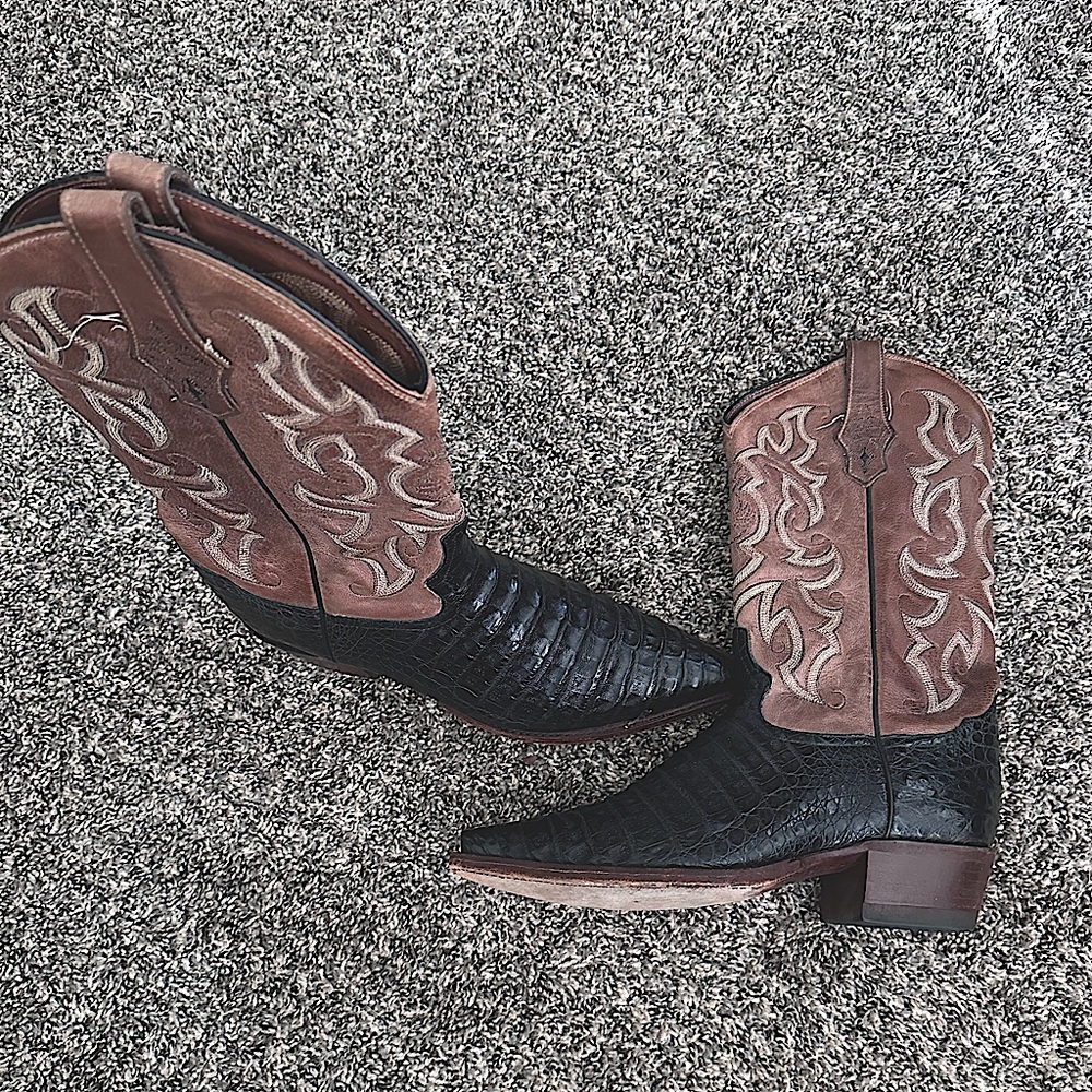 Tony Lama Black and Brown Men's Boots